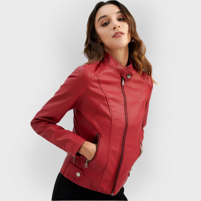 MP | Veste en cuir lisse minimaliste