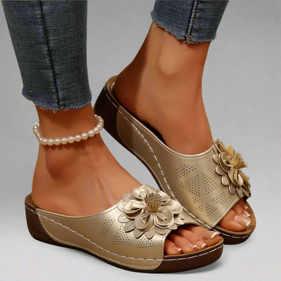 Jolanda | Sandales Orthopédiques Élégantes avec Motif Floral