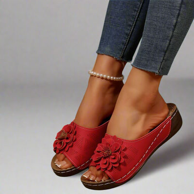 Jolanda | Sandales Orthopédiques Élégantes avec Motif Floral