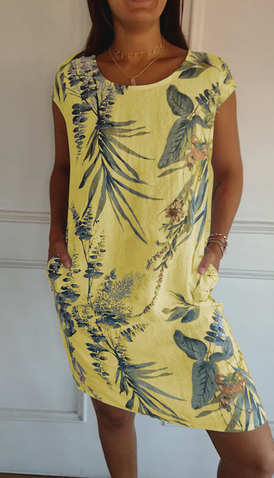 ANNELYN - ROBE CONFORTABLE À COL ROND