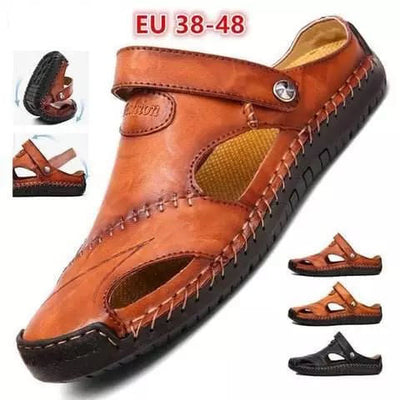 Sandales décontractées en cuir souple de qualité supérieure pour hommes - Fait main