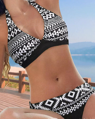 MP Bikinis à imprimé floral et géométrique
