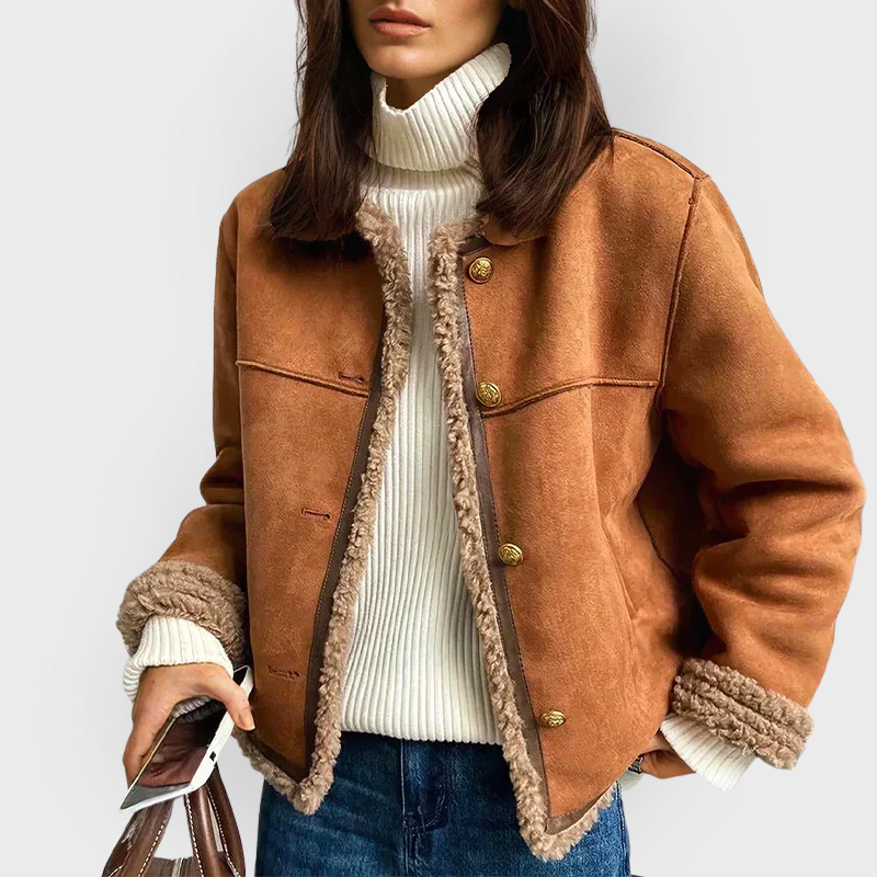 MP | Veste Marron Chaude en Cuir