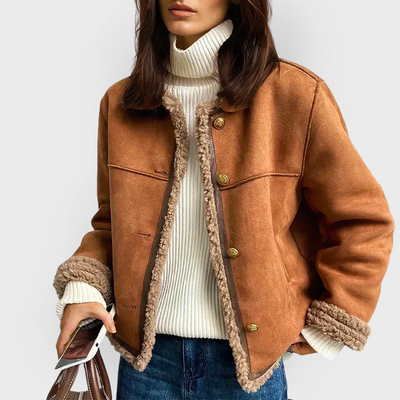 MP | Veste Marron Chaude en Cuir