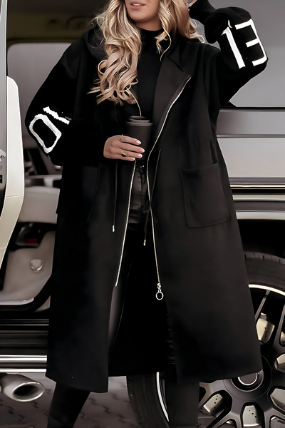 PEGGY - Veste pour femmes avec manches en tricot et capuche