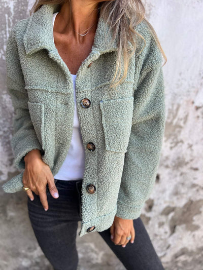 Alizée | Veste boutonnée douillette