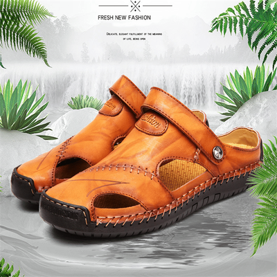 Sandales décontractées en cuir souple de qualité supérieure pour hommes - Fait main
