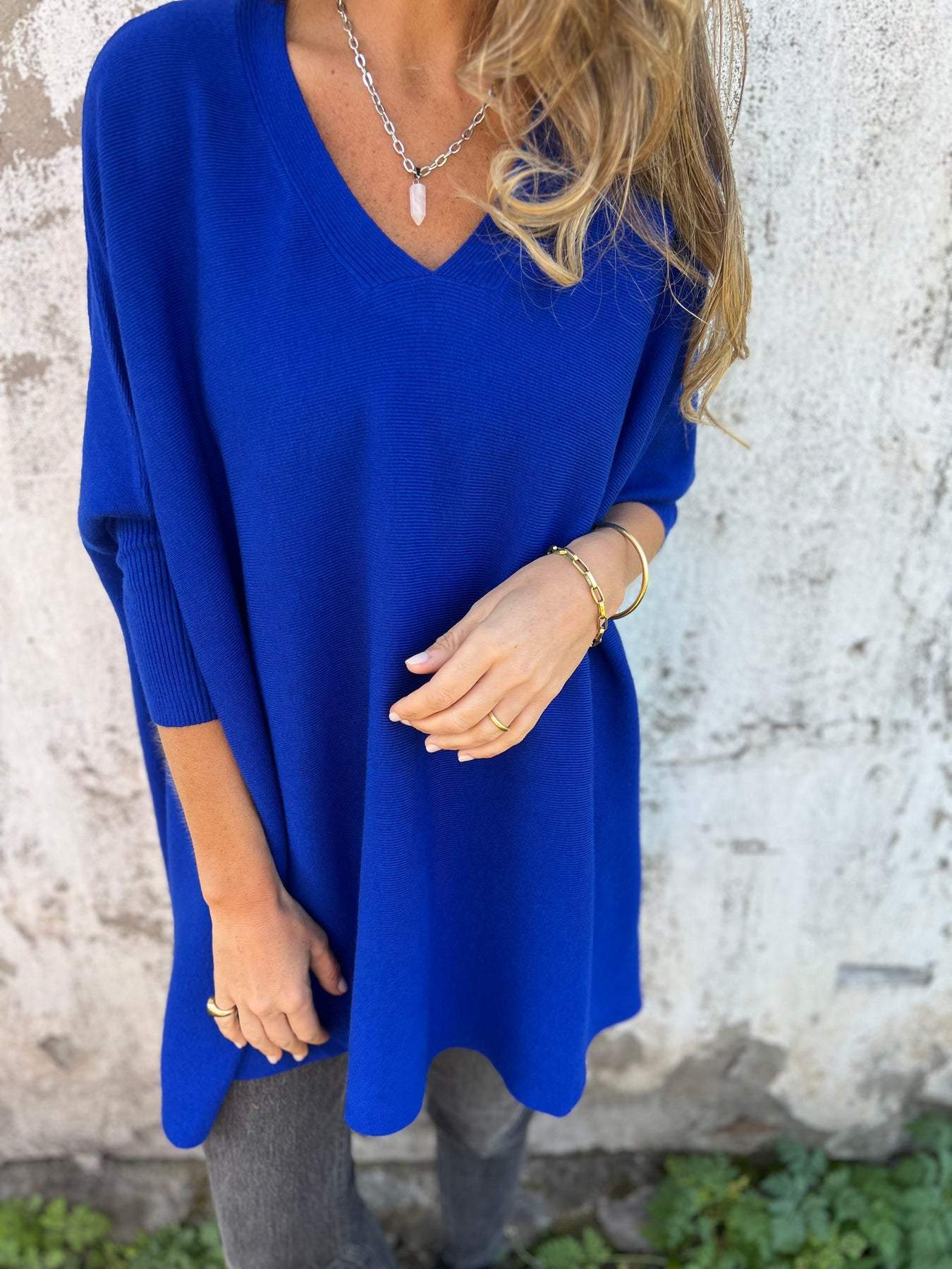Céline | Pull Oversize à Col V Douillet