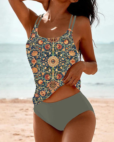 MP Tankini imprimée avec double sangle