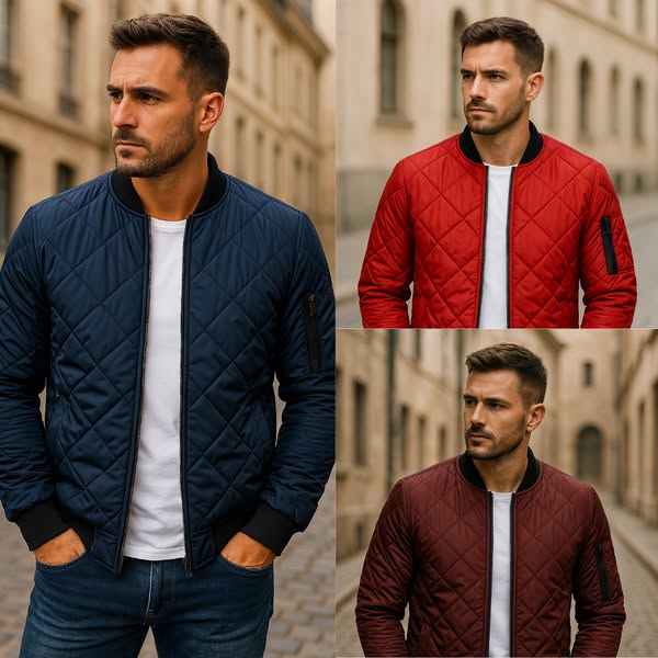 Han - Veste en Coton à Motif Losange