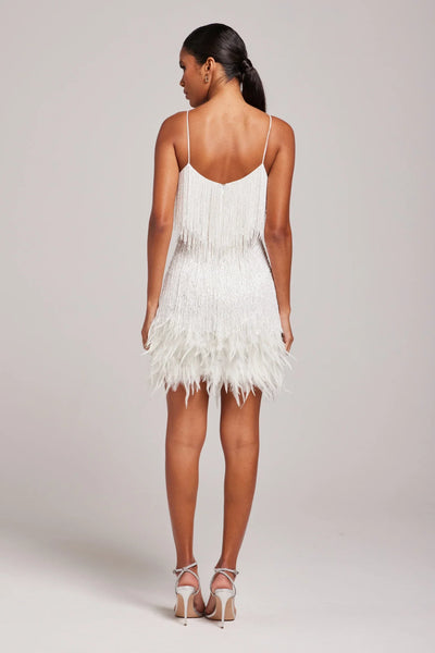 Brielle - Mini robe en plumes