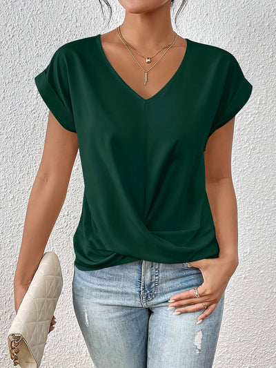 Heidi - T-shirt décontracté avec décolleté en cœur