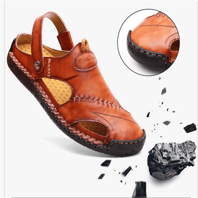 Sandales décontractées en cuir souple de qualité supérieure pour hommes - Fait main