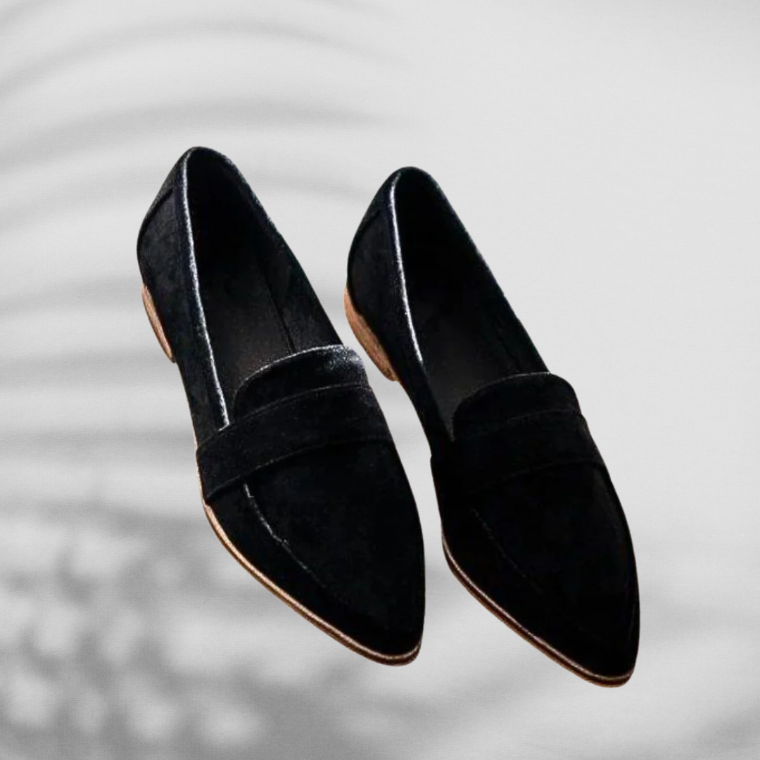 MALINA™ | Mocassins en daim à forme pointue