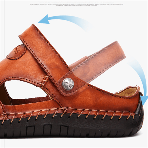 Sandales décontractées en cuir souple de qualité supérieure pour hommes - Fait main