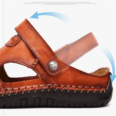 Sandales décontractées en cuir souple de qualité supérieure pour hommes - Fait main