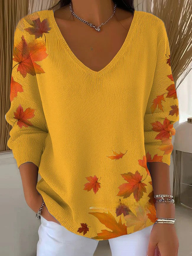 MP – Pull en tricot avec décolleté en V