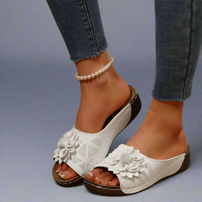 Jolanda | Sandales Orthopédiques Élégantes avec Motif Floral