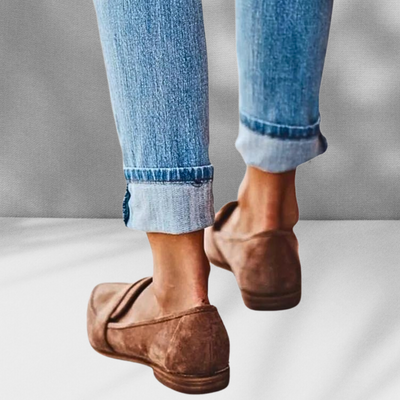MALINA™ | Mocassins en daim à forme pointue