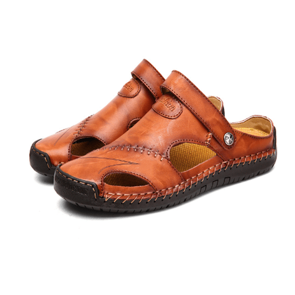 Sandales décontractées en cuir souple de qualité supérieure pour hommes - Fait main