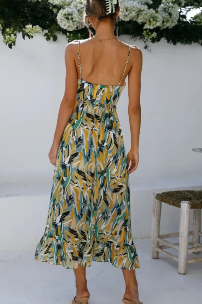 Chiara | Robe midi tendance aux couleurs vives pour femmes