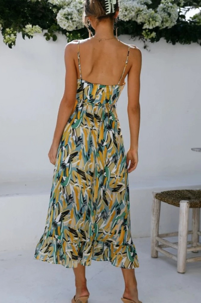 Chiara | Robe midi tendance aux couleurs vives pour femmes