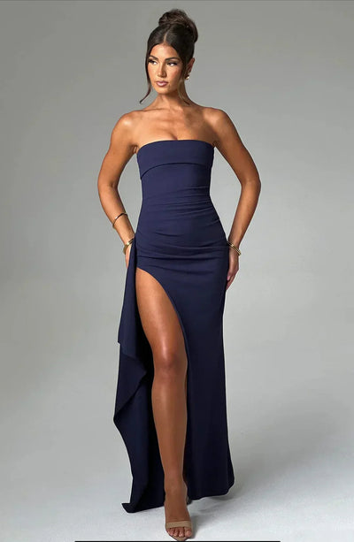 Stacy | Robe maxi sans épaules