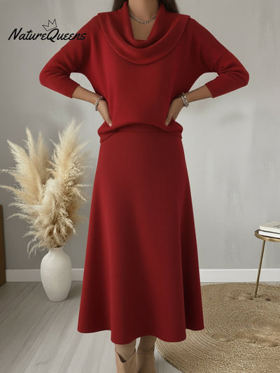 Pull doux et élégant à couleur unie avec volants au col pour femmes