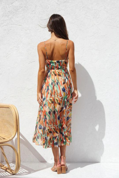 Chiara | Robe midi tendance aux couleurs vives pour femmes