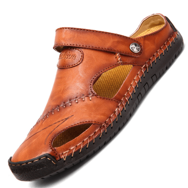 Sandales décontractées en cuir souple de qualité supérieure pour hommes - Fait main