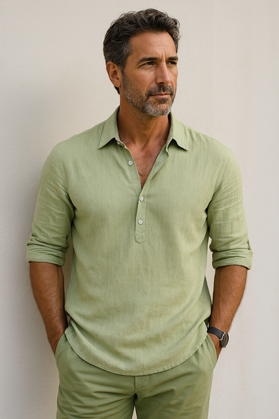 Giovanni™ | Chemise Classica en Coton-Lin