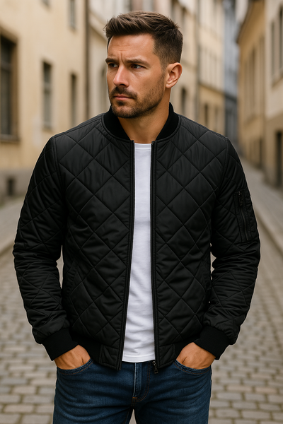 Han - Veste en Coton à Motif Losange