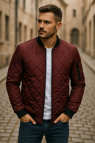 Han - Veste en Coton à Motif Losange