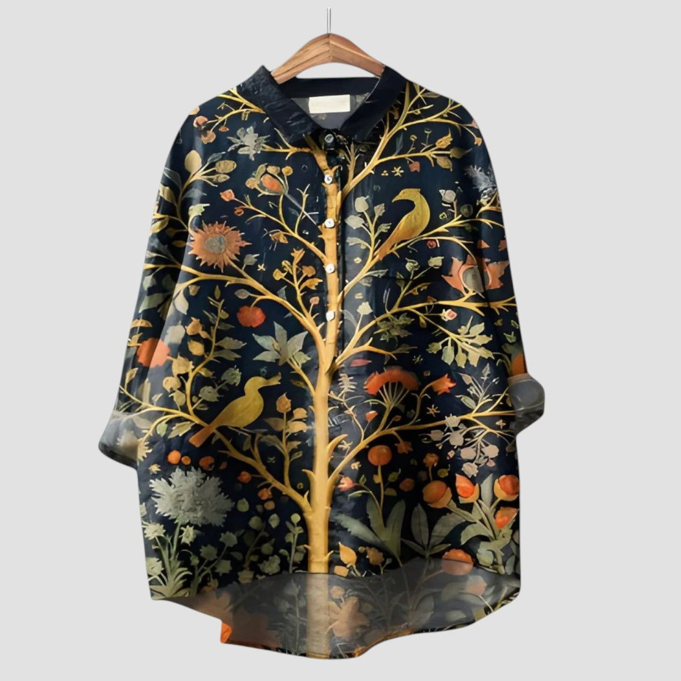 ALMA | Chemise Oversize avec Imprimé Forêt Enchantée