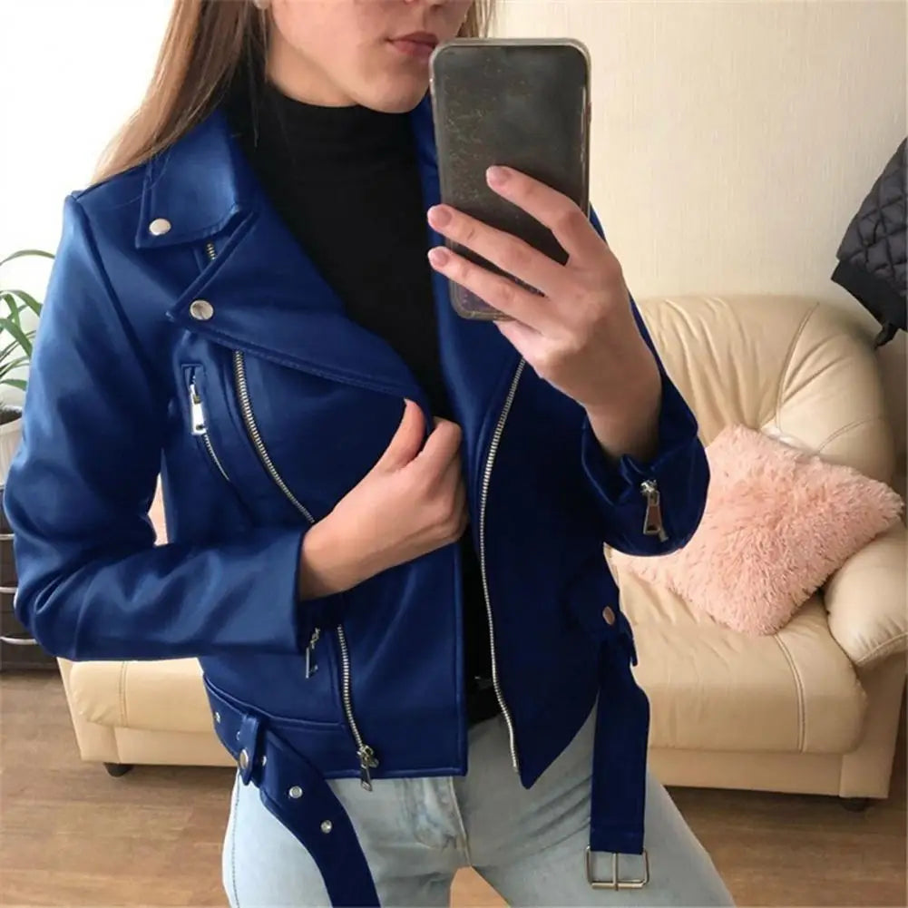 MP | Veste en cuir décontractée et résistante