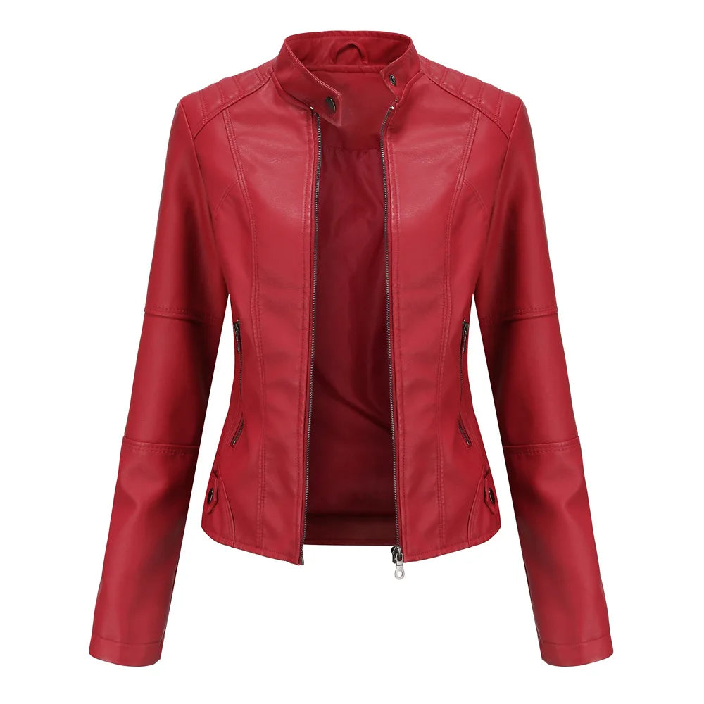 MP | Veste en cuir lisse minimaliste