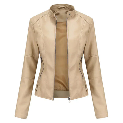 MP | Veste en cuir lisse minimaliste