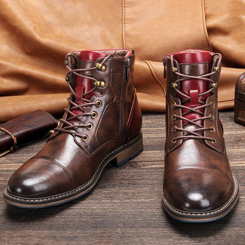 Lukas - Bottes oxford classiques en cuir vegan pour homme