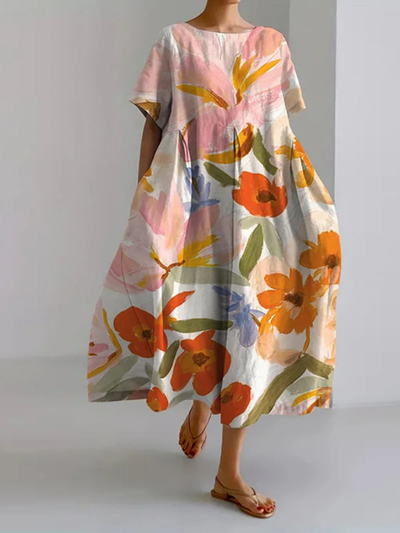 MP™ VALENTINA | Robe Fleurie d'Été avec Coupe Flatteuse et Liberté de Mouvement