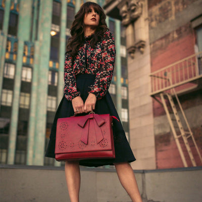 Sac à Bandoulière Élégant avec Nœud