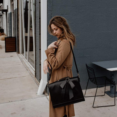 Sac à Bandoulière Élégant avec Nœud