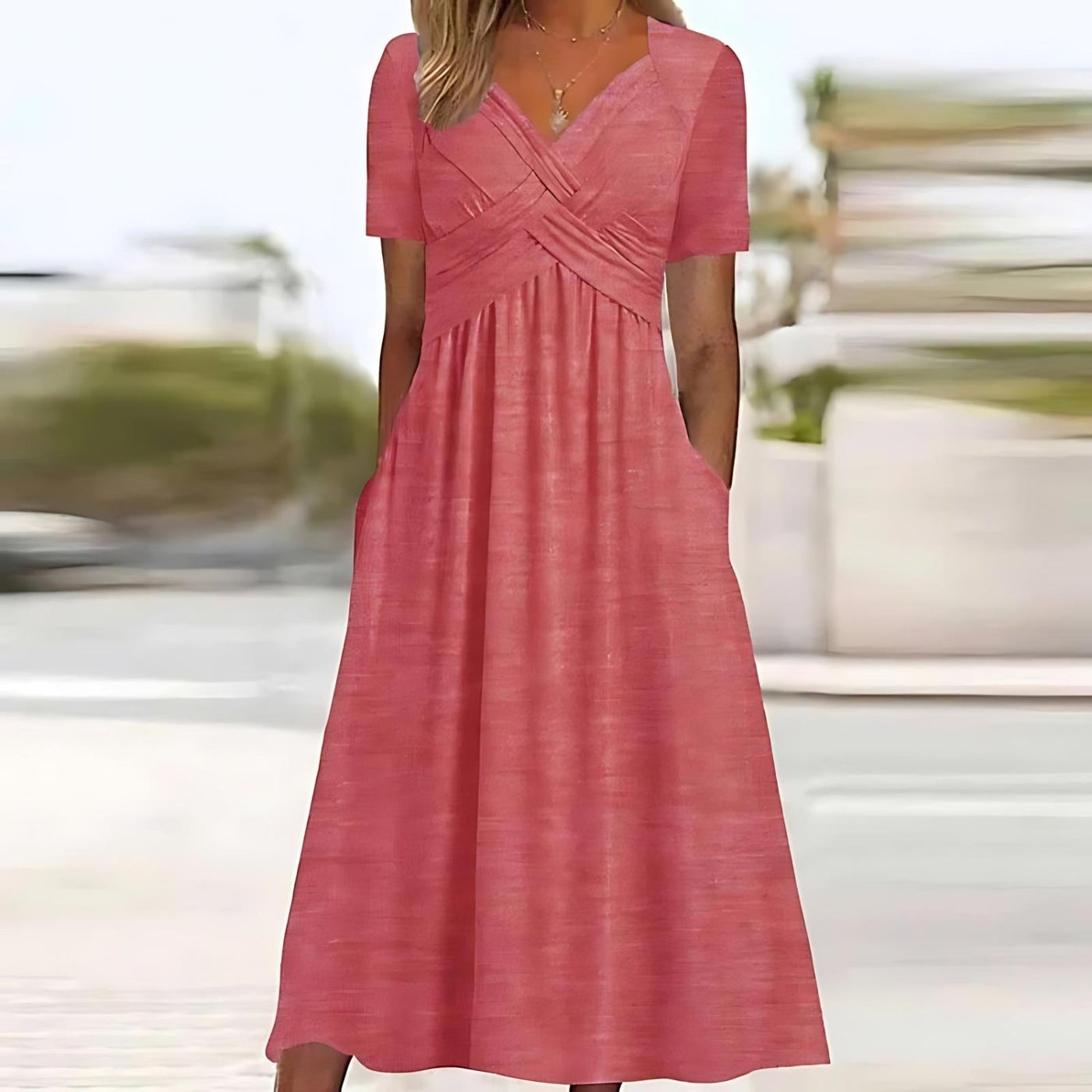 NADINE - ROBE LONGUE STYLÉE