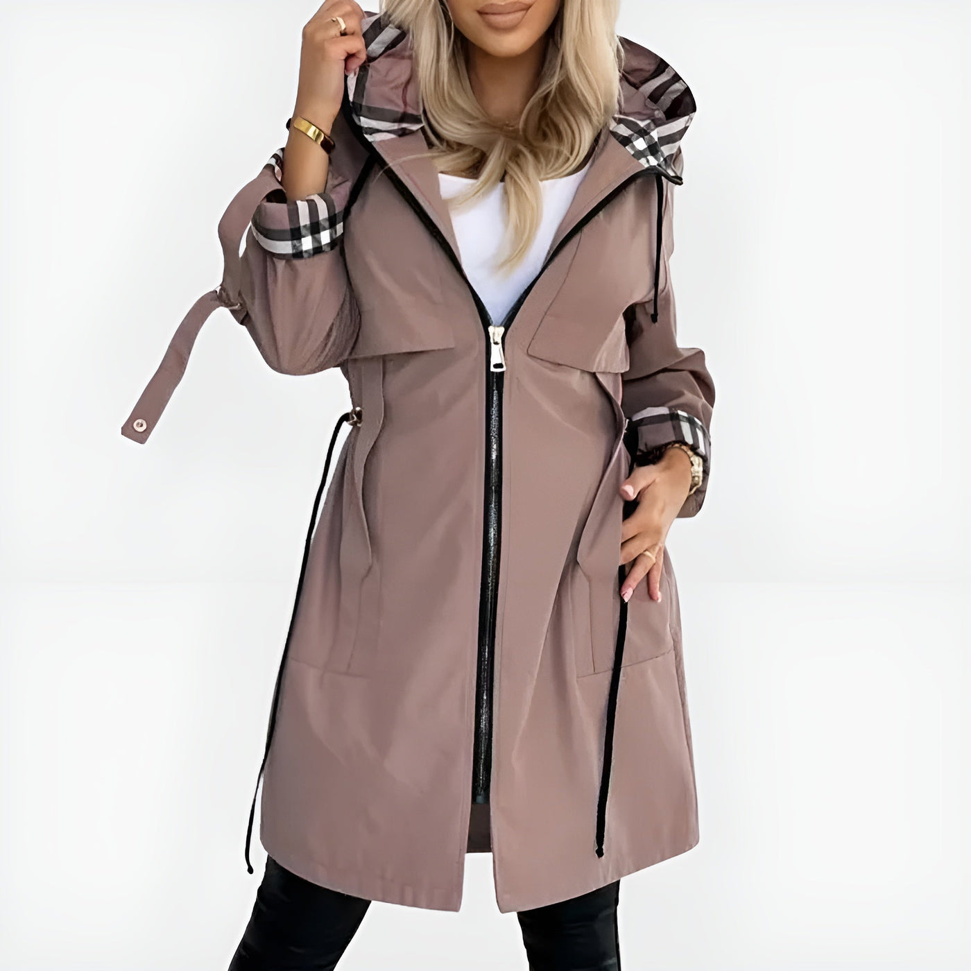 Aurélie | Manteau Femme avec Fermeture Frontale