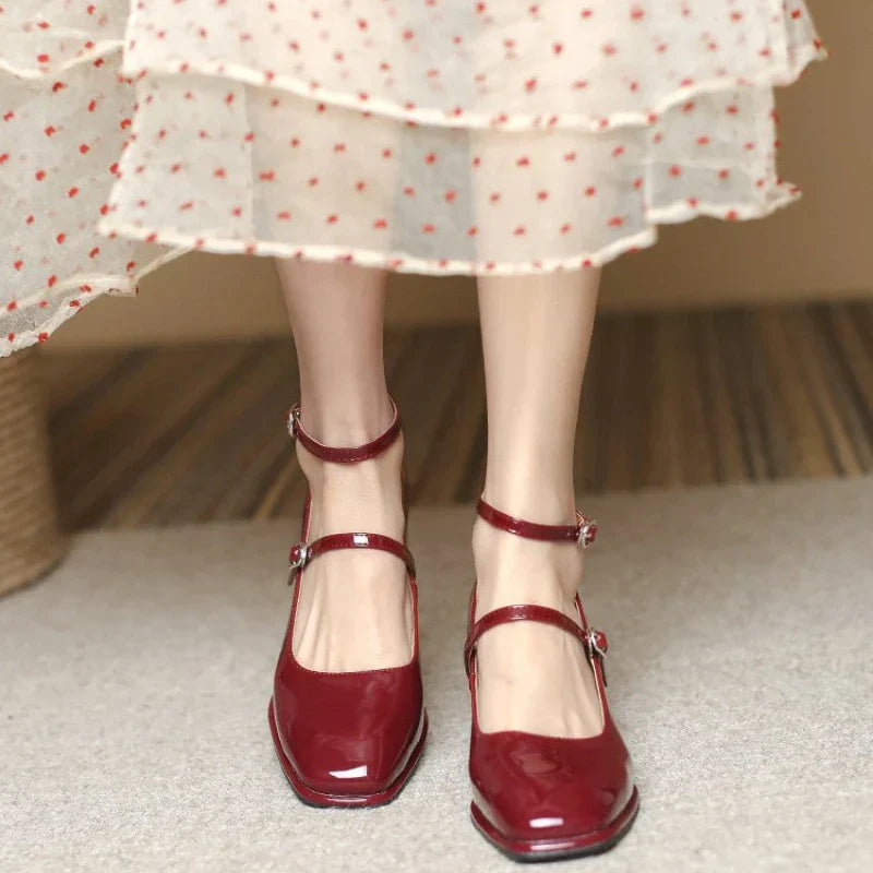 Mary Janes à Fermeture Élégante