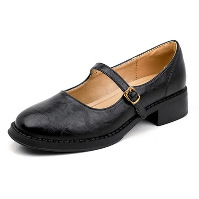 Mary Janes Classiques Confort en Cuir