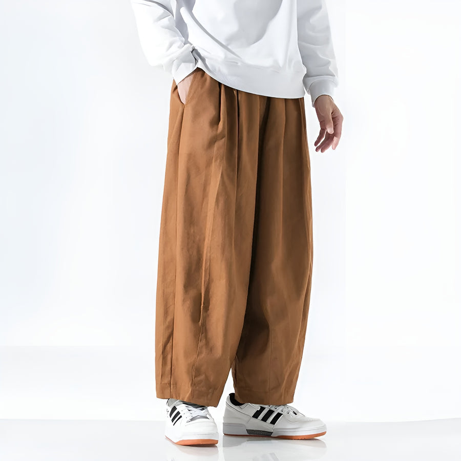 Paolino - Pantalons Élégants à Coupe Large