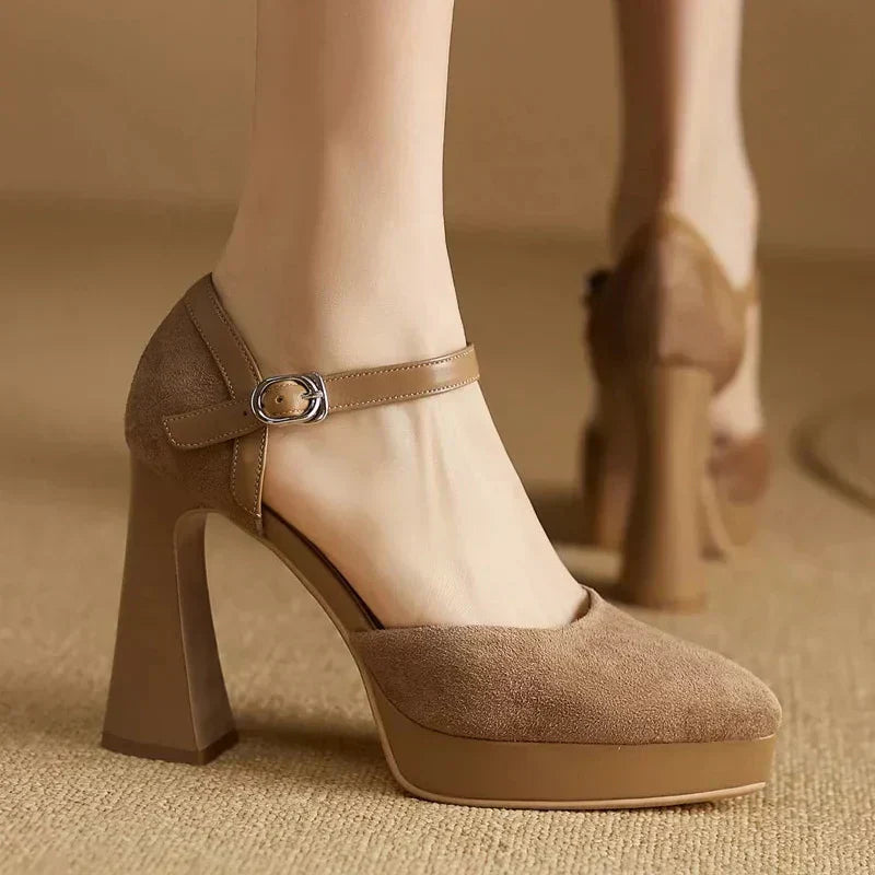 Celeste Élégante Mary Janes