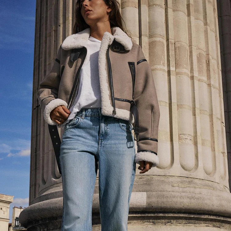 MP | Veste en cuir polyvalente kaki