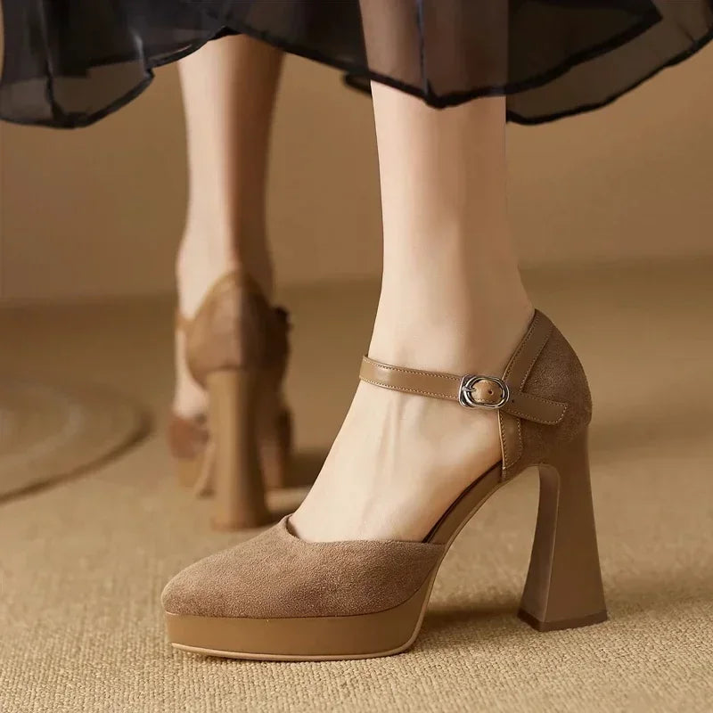 Celeste Élégante Mary Janes