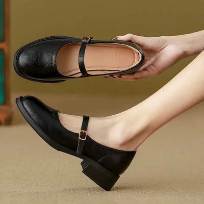 Mary Janes Classiques Confort en Cuir